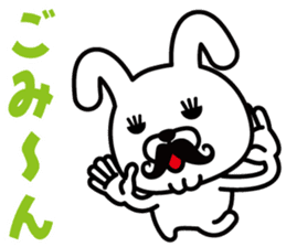 Mustache Rabbit Chan ~Ver.02~ sticker #7779001