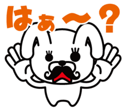 Mustache Rabbit Chan ~Ver.02~ sticker #7779002