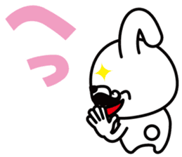 Mustache Rabbit Chan ~Ver.02~ sticker #7779010