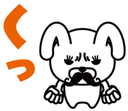 Mustache Rabbit Chan ~Ver.02~ sticker #7779014