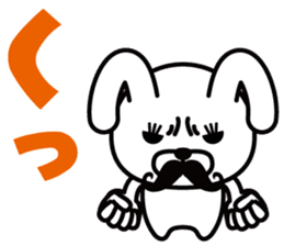 Mustache Rabbit Chan ~Ver.02~ sticker #7779014