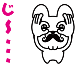 Mustache Rabbit Chan ~Ver.02~ sticker #7779018