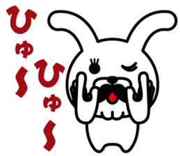 Mustache Rabbit Chan ~Ver.02~ sticker #7779021