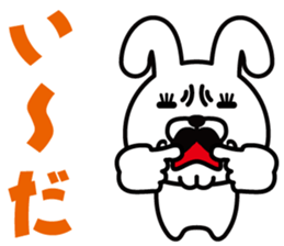 Mustache Rabbit Chan ~Ver.02~ sticker #7779026
