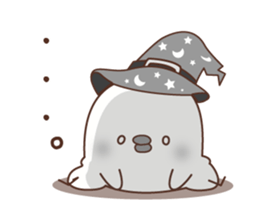 Halloween of an chicken. sticker #7779170