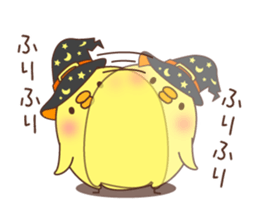 Halloween of an chicken. sticker #7779174