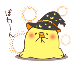 Halloween of an chicken. sticker #7779181
