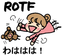 English acronym and Japanese translation sticker #7779361