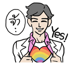 AsB - Rainbow Prince sticker #7779480