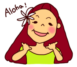Aloooha!! sticker #7779588