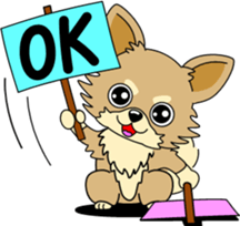 Cute Chihuahua dog sticker #7779912