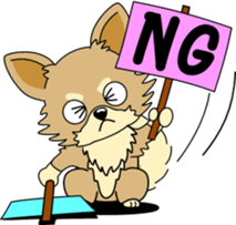 Cute Chihuahua dog sticker #7779913