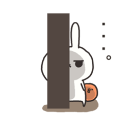 The rabbit which is ennui sticker #7780671