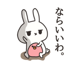 The rabbit which is ennui sticker #7780675