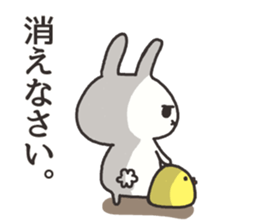 The rabbit which is ennui sticker #7780687