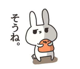 The rabbit which is ennui sticker #7780689