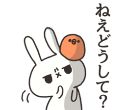 The rabbit which is ennui sticker #7780690