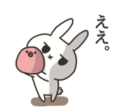 The rabbit which is ennui sticker #7780692