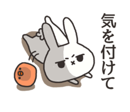 The rabbit which is ennui sticker #7780694
