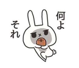 The rabbit which is ennui sticker #7780703
