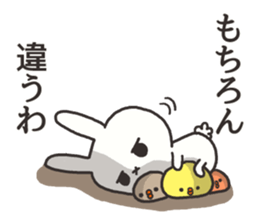 The rabbit which is ennui sticker #7780705