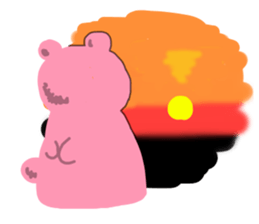 Very Tired bear sticker #7781531