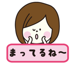 Girl of autumn scenery sticker #7781616