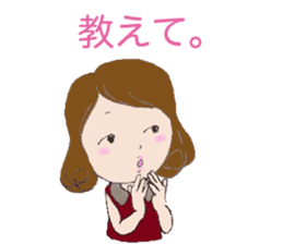 Cute threesome Loose daily conversation sticker #7782153