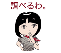 Cute threesome Loose daily conversation sticker #7782154