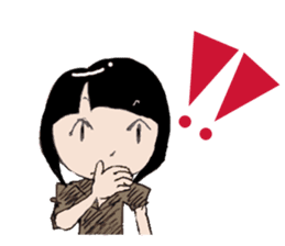 Cute threesome Loose daily conversation sticker #7782162