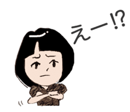 Cute threesome Loose daily conversation sticker #7782163