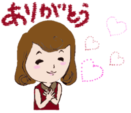 Cute threesome Loose daily conversation sticker #7782164