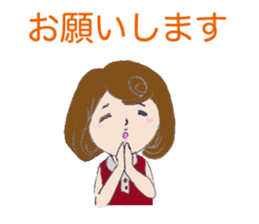 Cute threesome Loose daily conversation sticker #7782168