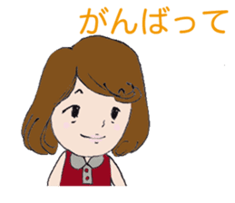 Cute threesome Loose daily conversation sticker #7782180