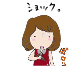 Cute threesome Loose daily conversation sticker #7782181