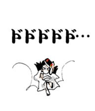 Scary girl sticker #7782416