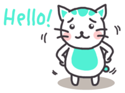 Mint Kitten sticker #7782668