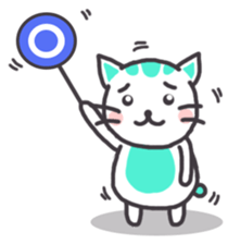 Mint Kitten sticker #7782669