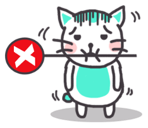 Mint Kitten sticker #7782670