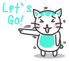 Mint Kitten sticker #7782674