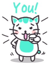 Mint Kitten sticker #7782694