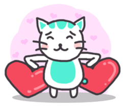 Mint Kitten sticker #7782695