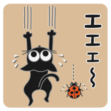 A naughty cat by Masayumi sticker #7784357