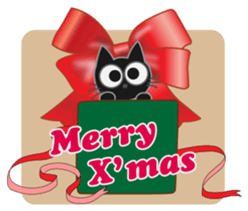 A naughty cat by Masayumi sticker #7784386