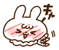 The rabbit in love sticker #7785271