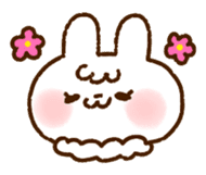 The rabbit in love sticker #7785275