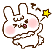 The rabbit in love sticker #7785292