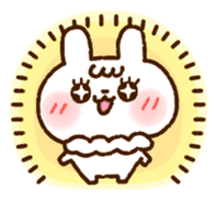 The rabbit in love sticker #7785297