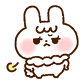 The rabbit in love sticker #7785301