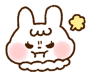 The rabbit in love sticker #7785303